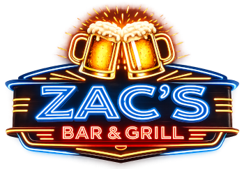 Zac's Bar & Grill neon logo Website