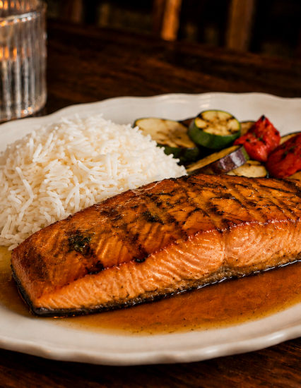 Drunken Salmon dish in San Carlos